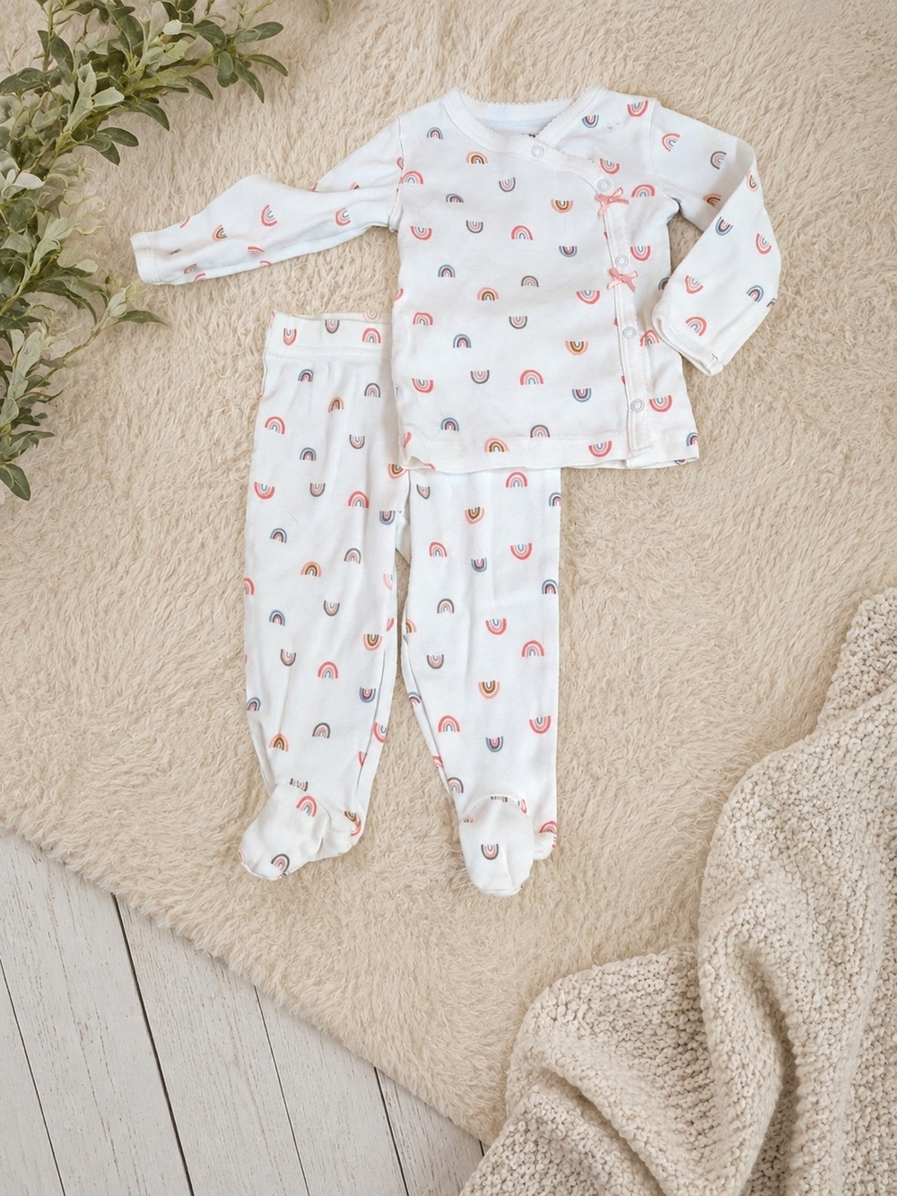 Child of Mine by Carter's Rainbow Pajama Set | 3-6 Months | Baby Girl